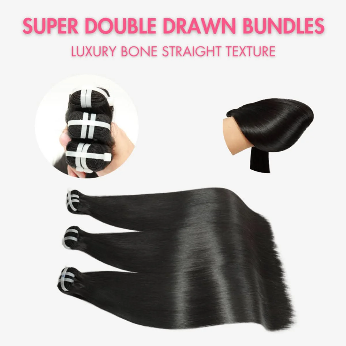 WOWANGEL 16A Super Double Drawn Vietnamese Bone Straight 100% Human Hair Weaves - Image 9