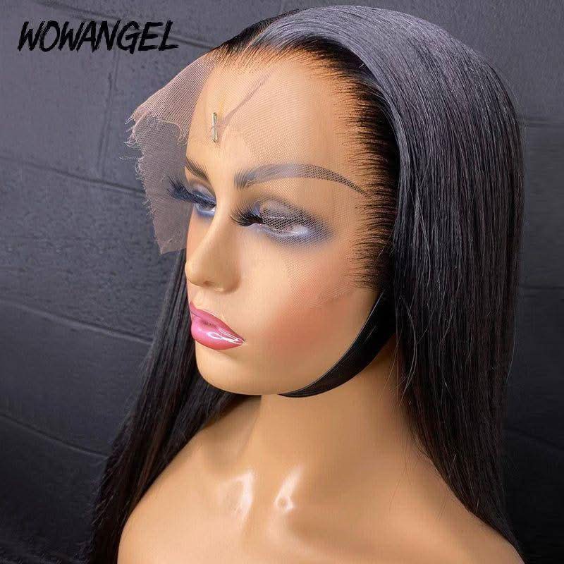 WOWANGEL Skinlike Real HD Lace 13X6 Full Frontal Wig Silk Straight Pre Plucked - Image 5