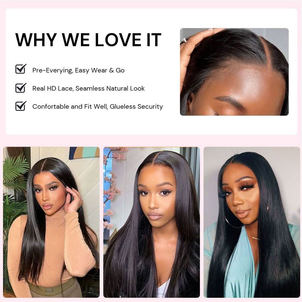 WOWANGEL Wear to Go 5x5 HD Lace Closure Wig Invisible Glueless Wig Body Wave - Image 7