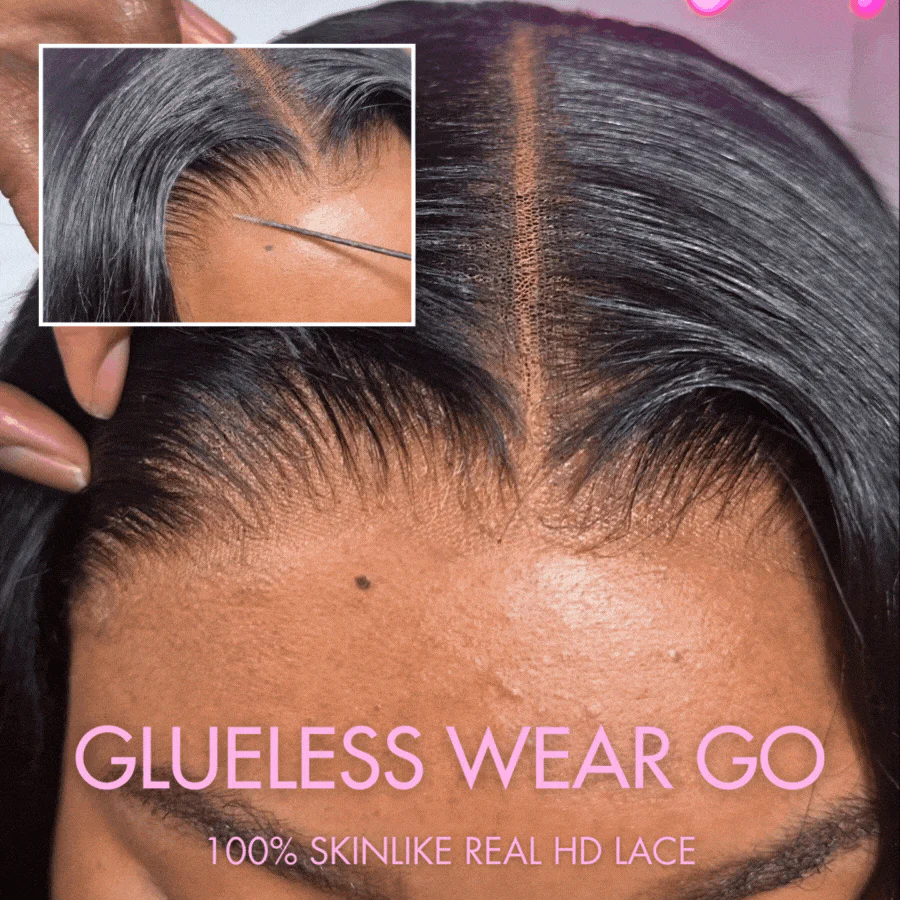 WOWANGEL Wear to Go 250% Density 5x5 HD Lace Closure BOB Wig Loose Wave - Image 5