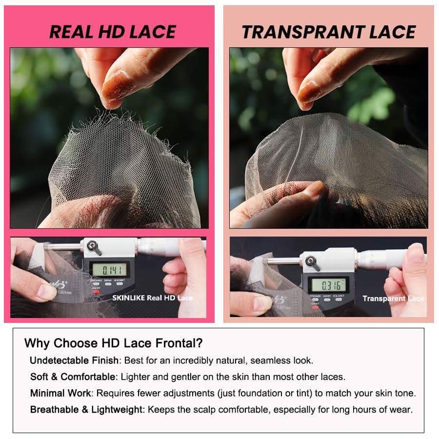 WOWANGEL 5x5 Skinlike Real HD Lace Closure with 3 Bundles Deep Wave - Image 5