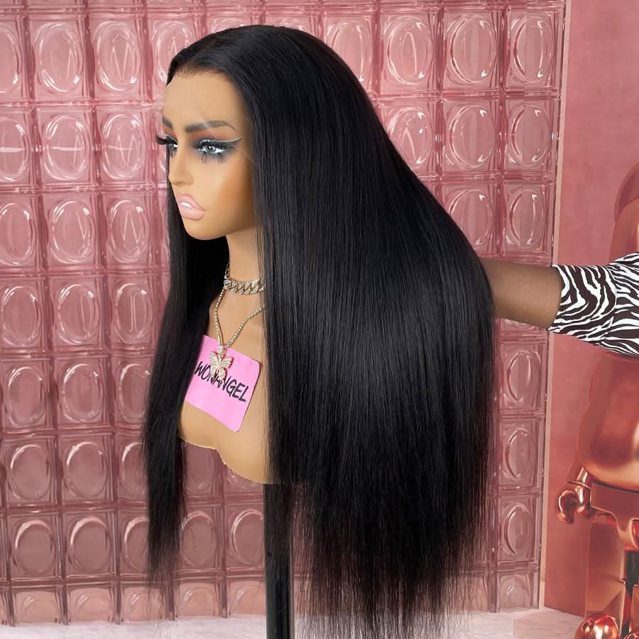 WOWANGEL 13X6 Yaki Straight Skinlike Real HD Lace Front Glueless Wig - Image 3