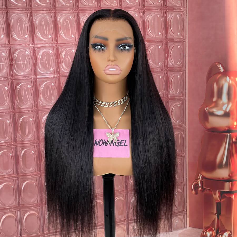 WOWANGEL 13X6 Yaki Straight Skinlike Real HD Lace Front Glueless Wig - Image 6