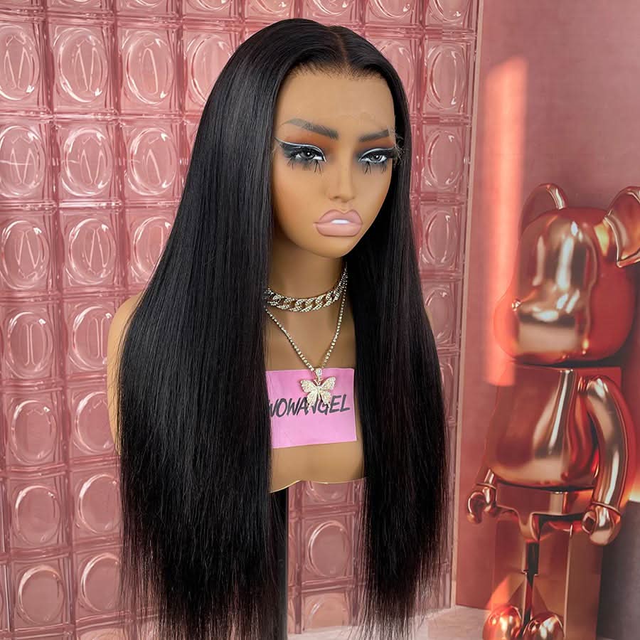 WOWANGEL 13X6 Yaki Straight Skinlike Real HD Lace Front Glueless Wig - Image 7