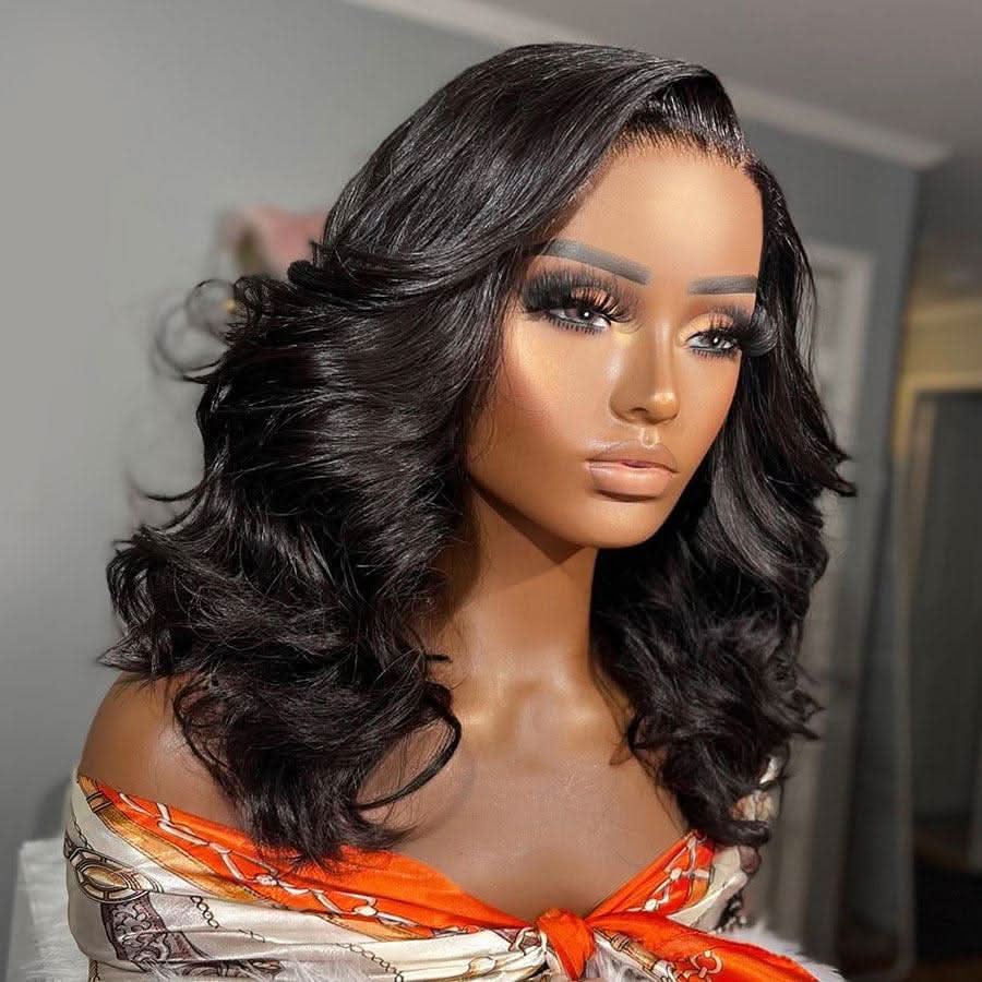 WOWANGEL Wear to Go 250% Density 5x5 HD Lace Closure BOB Wig Loose Wave - Image 3