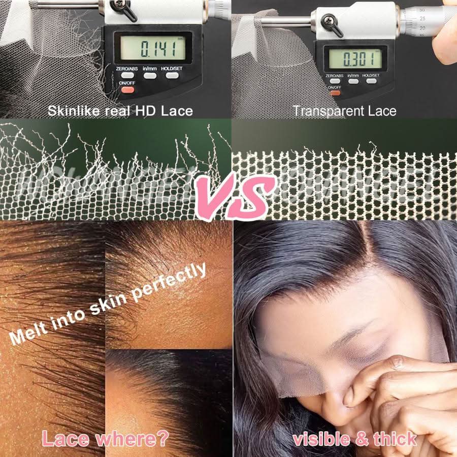 WOWANGEL 2X6 HD Lace Closure Wig Wear to Go Glueless Kim K Straight Bob - Image 7