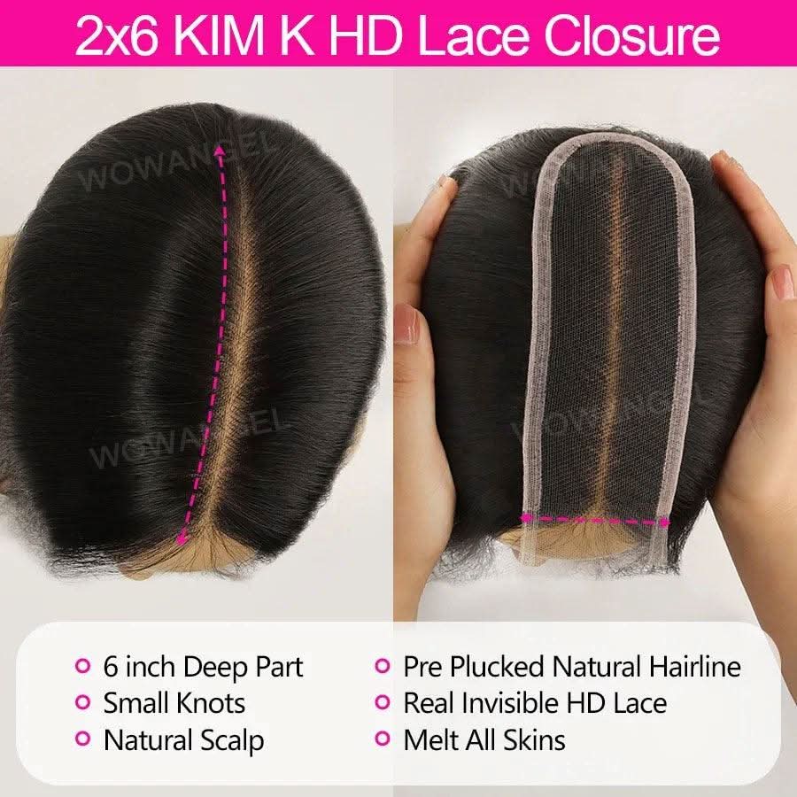 Lace Closure Only, 2x6 Skinlike Real HD Lace Closure Only, HD Lace Piece - Image 3