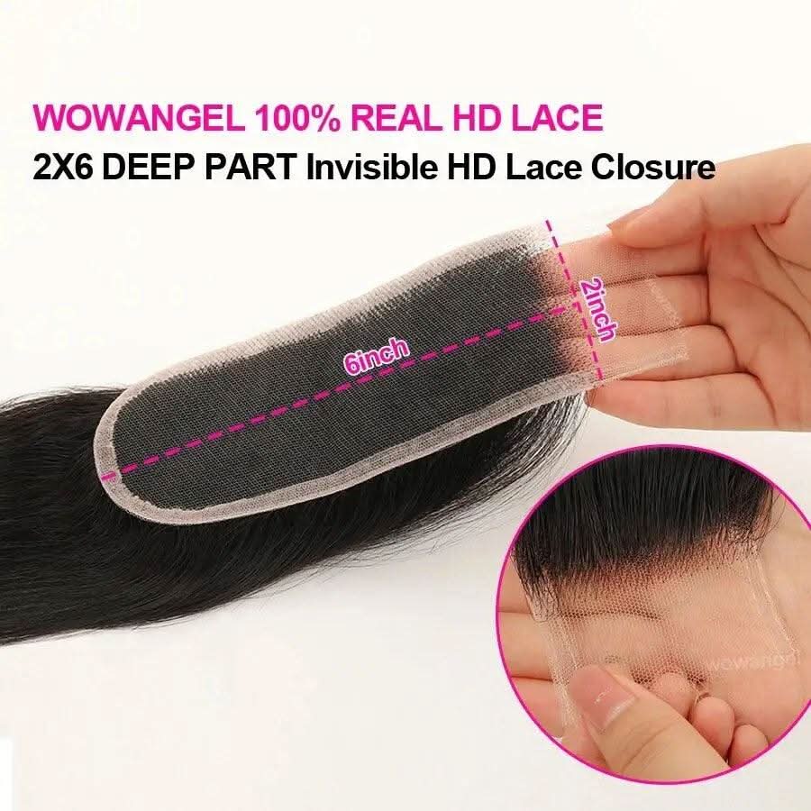 Lace Closure Only, 2x6 Skinlike Real HD Lace Closure Only, HD Lace Piece - Image 4