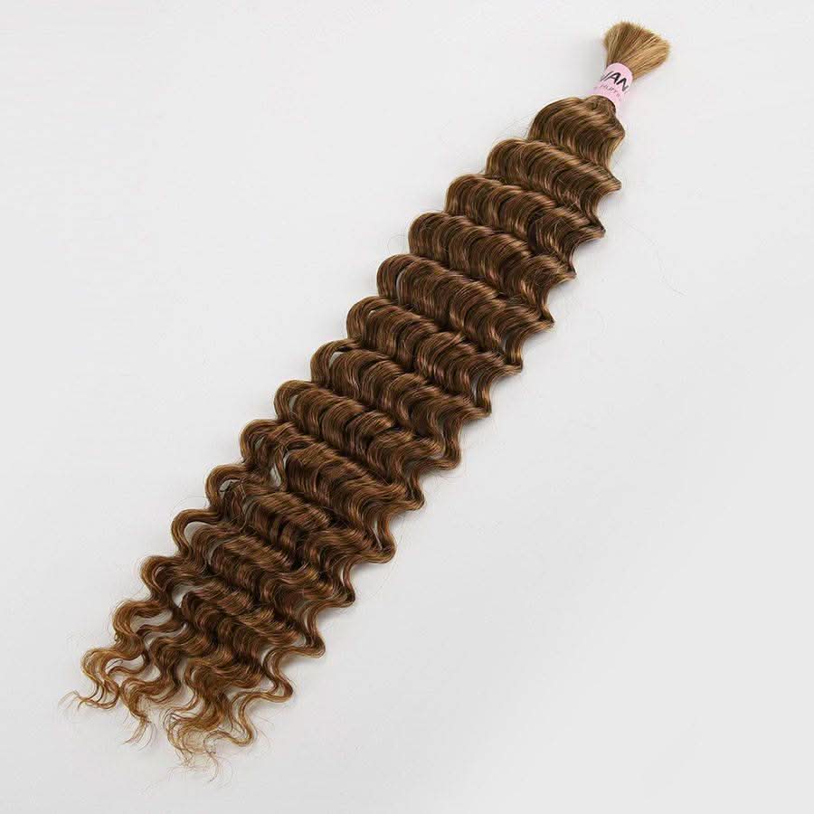 WOWANGEL 30# Color Human Braiding Hair For Boho Braids Deep Wave 100g - Image 6