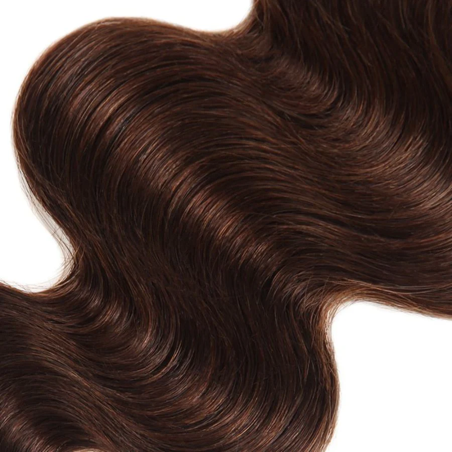WOWANGEL #4 Brown Color Hair Bundles Deal Body Wave 100% Human Hair Weaves - Image 3
