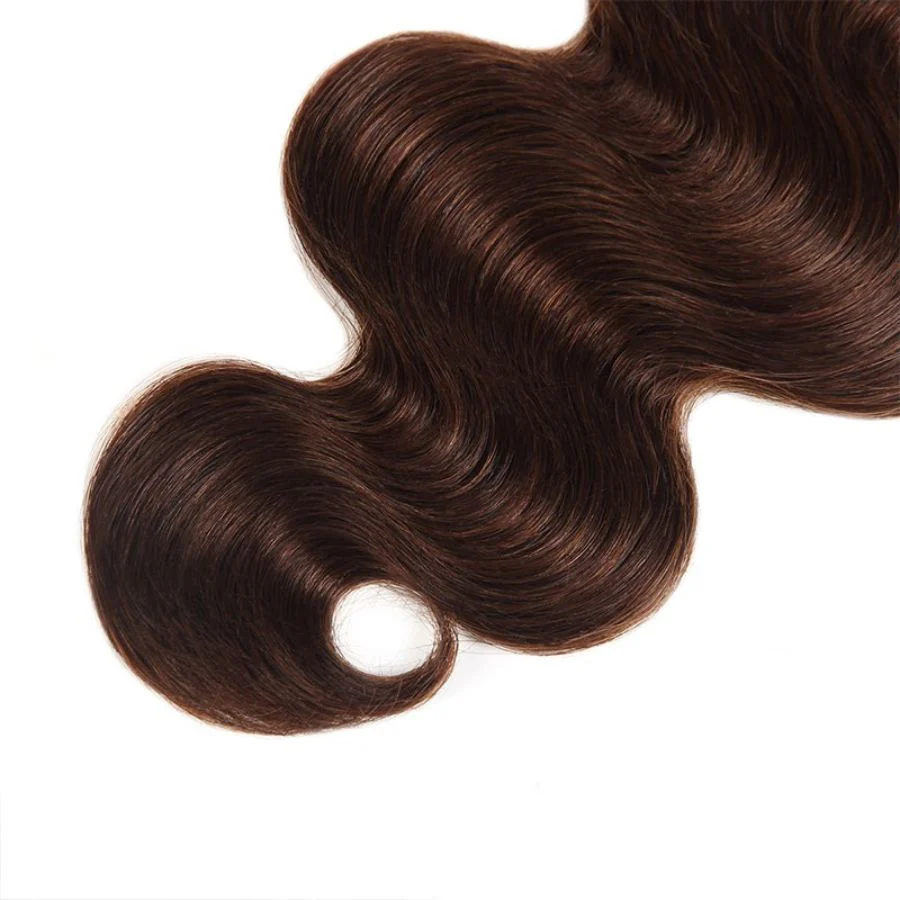 WOWANGEL #4 Brown Color Hair Bundles Deal Body Wave 100% Human Hair Weaves - Image 4