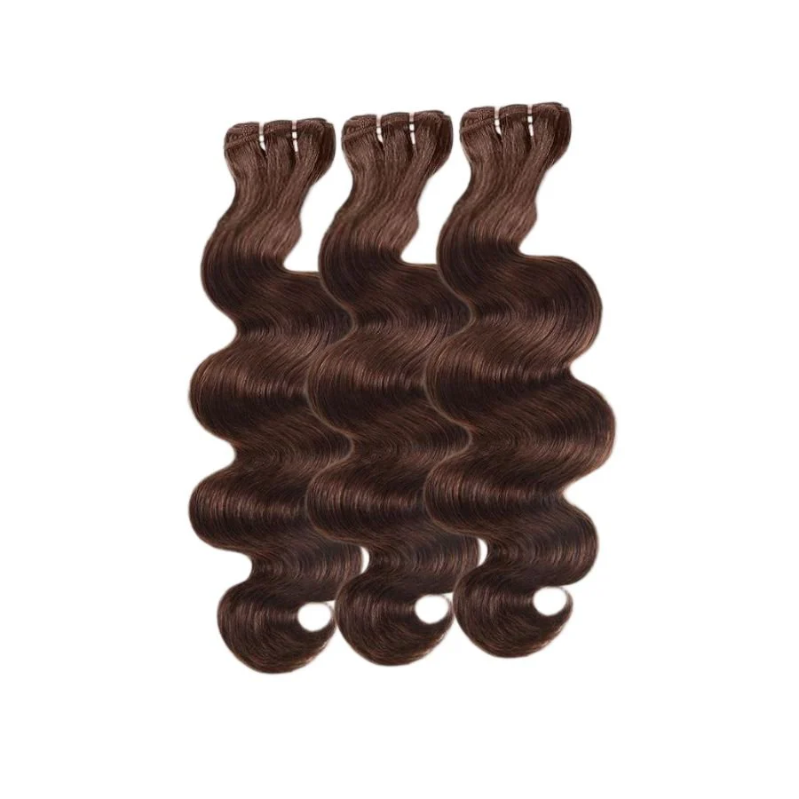 WOWANGEL #4 Brown Color Hair Bundles Deal Body Wave 100% Human Hair Weaves - Image 5