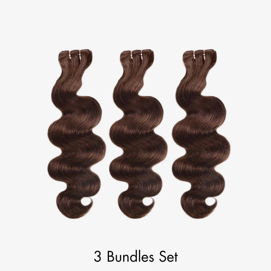 WOWANGEL #4 Brown Color Hair Bundles Deal Body Wave 100% Human Hair Weaves - Image 7