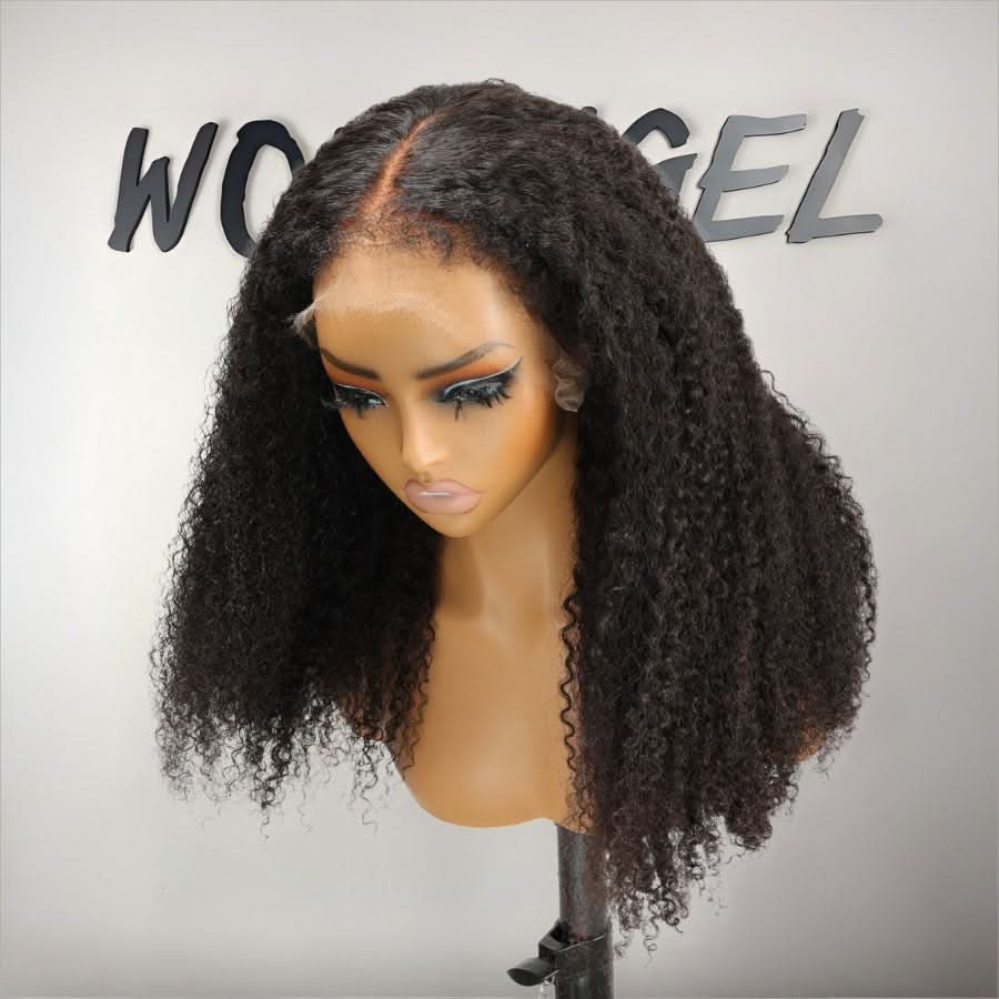 WOWANGEL 4C Edges Hairline 360 Invisible Strap HD Lace Wig Deep Curly - Image 3