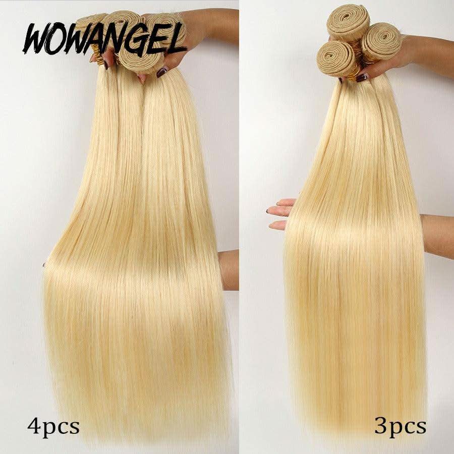 WOWANGEL 613# Blonde Hair Bundle 1Pc Straight Body Wave 100% Human Hair Weaves - Image 3