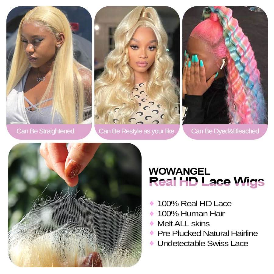 Upgrade 2.0 | 613 Blonde Skinlike Real HD Lace 13x6 Full Frontal Wigs Body Wave - Image 7