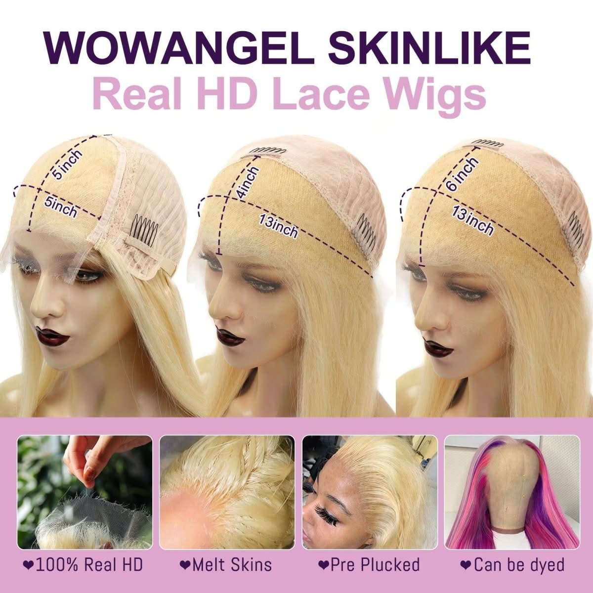 Upgrade 2.0 | 613 Blonde Skinlike Real HD Lace 13x6 Full Frontal Wigs Body Wave - Image 8