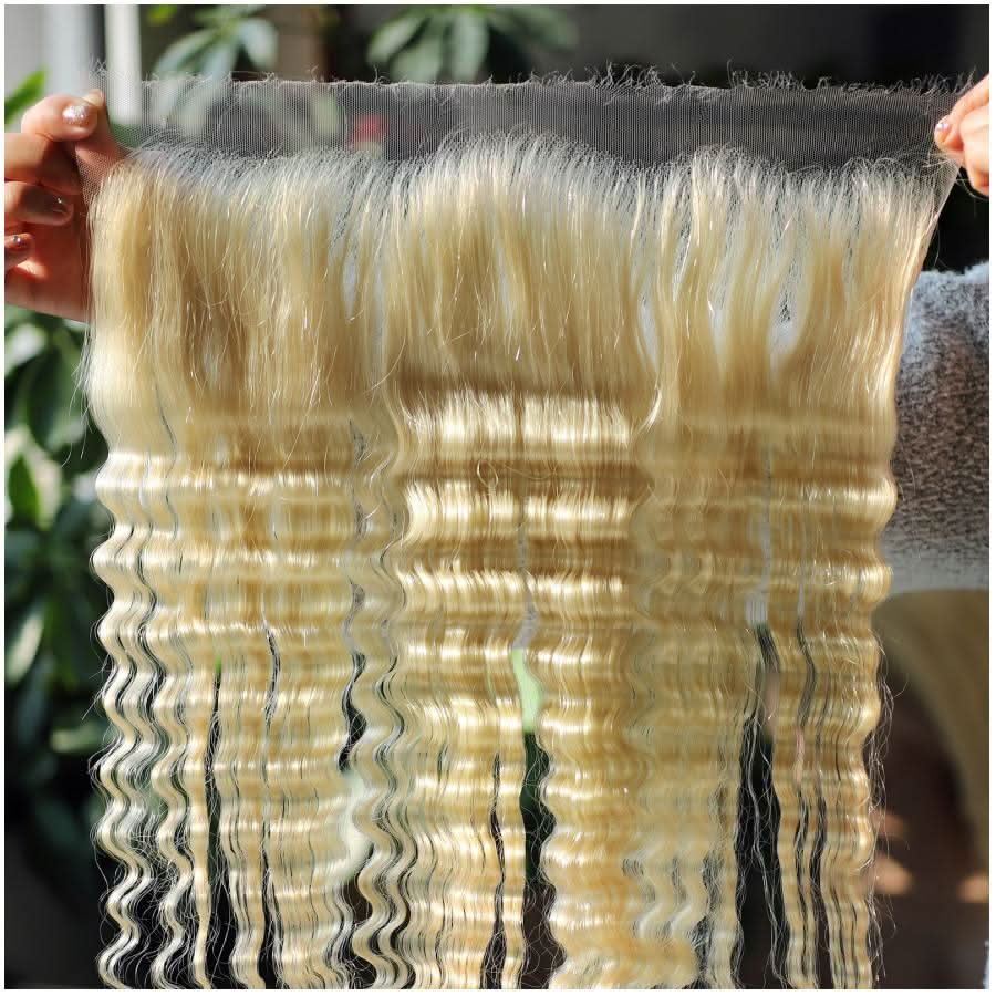 Lace Frontal Only, 613 Blonde Skinlike Real HD Lace Frontal Only, HD Lace Piece - Image 7