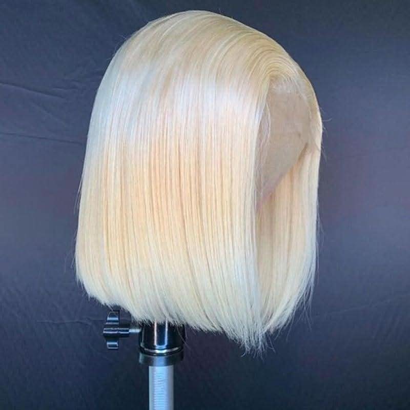 WOWANGEL 613 Blonde Straight BOB 13X4 Skinlike Real HD Lace Frontal Wig 180% Density - Image 3