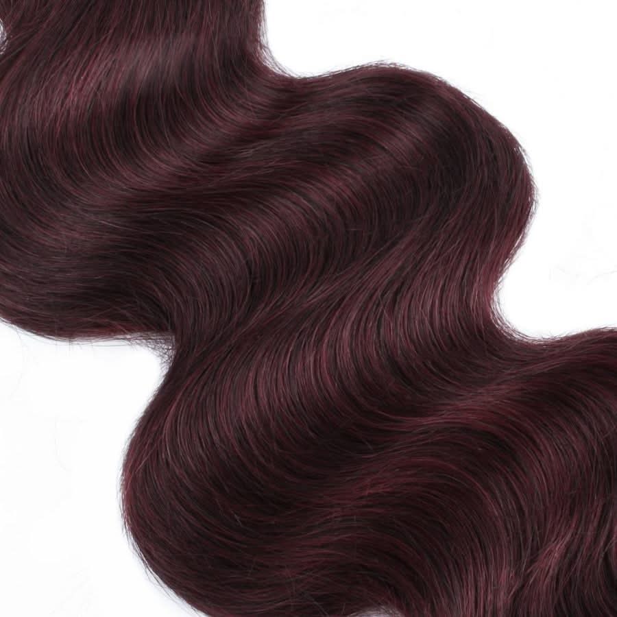 WOWANGEL Burgundy/99J Hair Bundles Deal Body Wave 100% Human Hair Weaves - Image 4