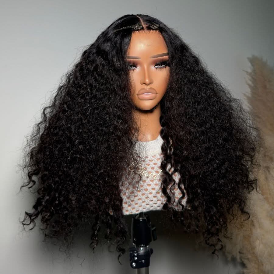 WOWANGEL Curly 13x4 HD Lace Full Frontal Wigs Pre-plucked Nature Hairline - Image 4