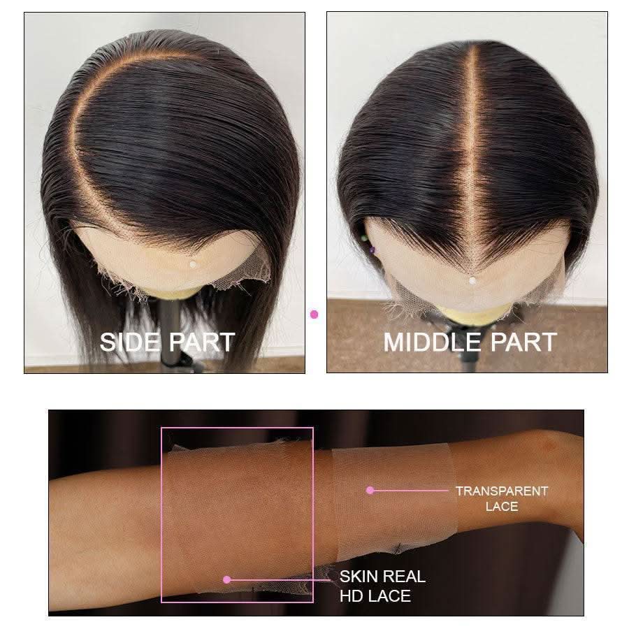 WOWANGEL Blonde Highlight HD Lace 13X6 Full Frontal Wig Pre Plucked Hairline - Image 6