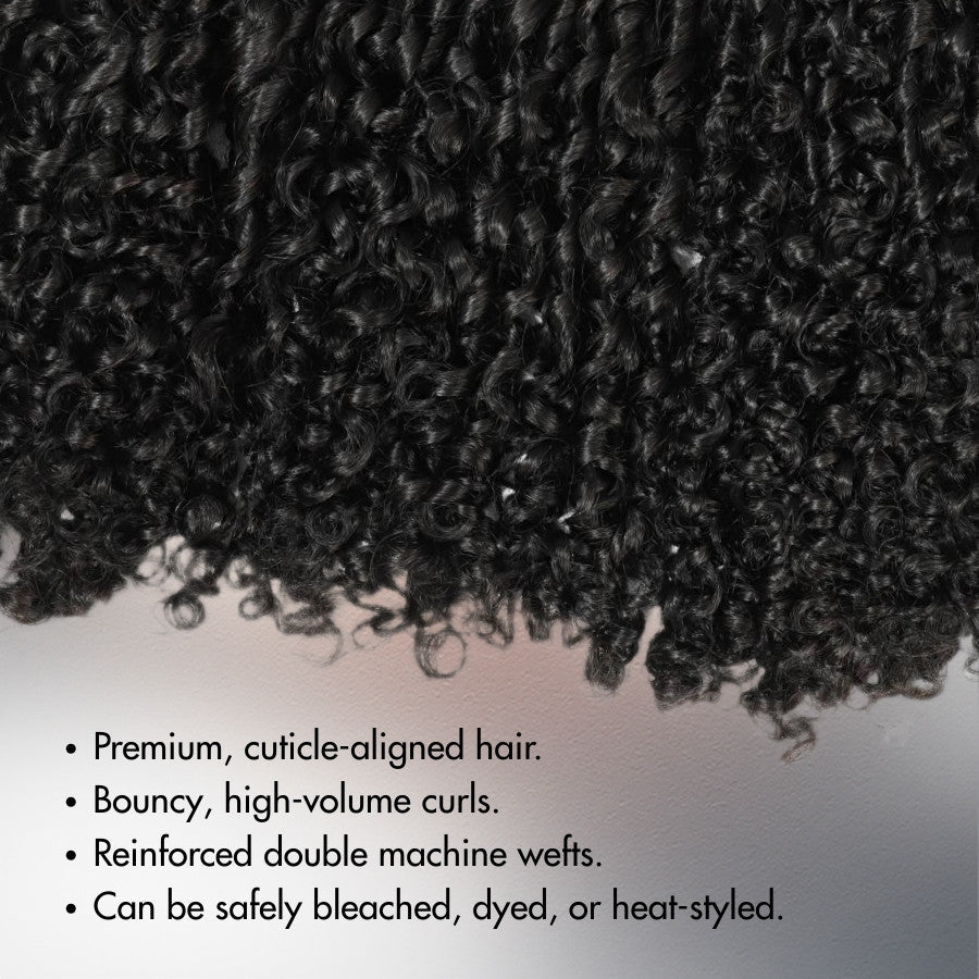 WOWANGEL Finger Twist Curly Hair Bundles Deal 100% Human Hair Weaves - Image 3