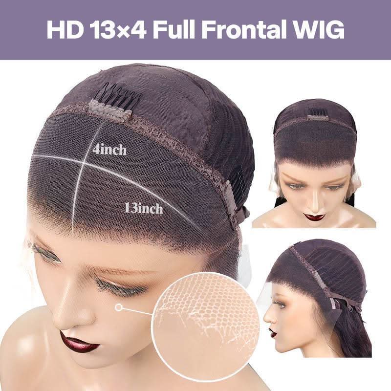 WOWANGEL 6X6/ 7X7 HD Lace Straight Bob 13X4 Lace Frontal Bob Wig - Image 5