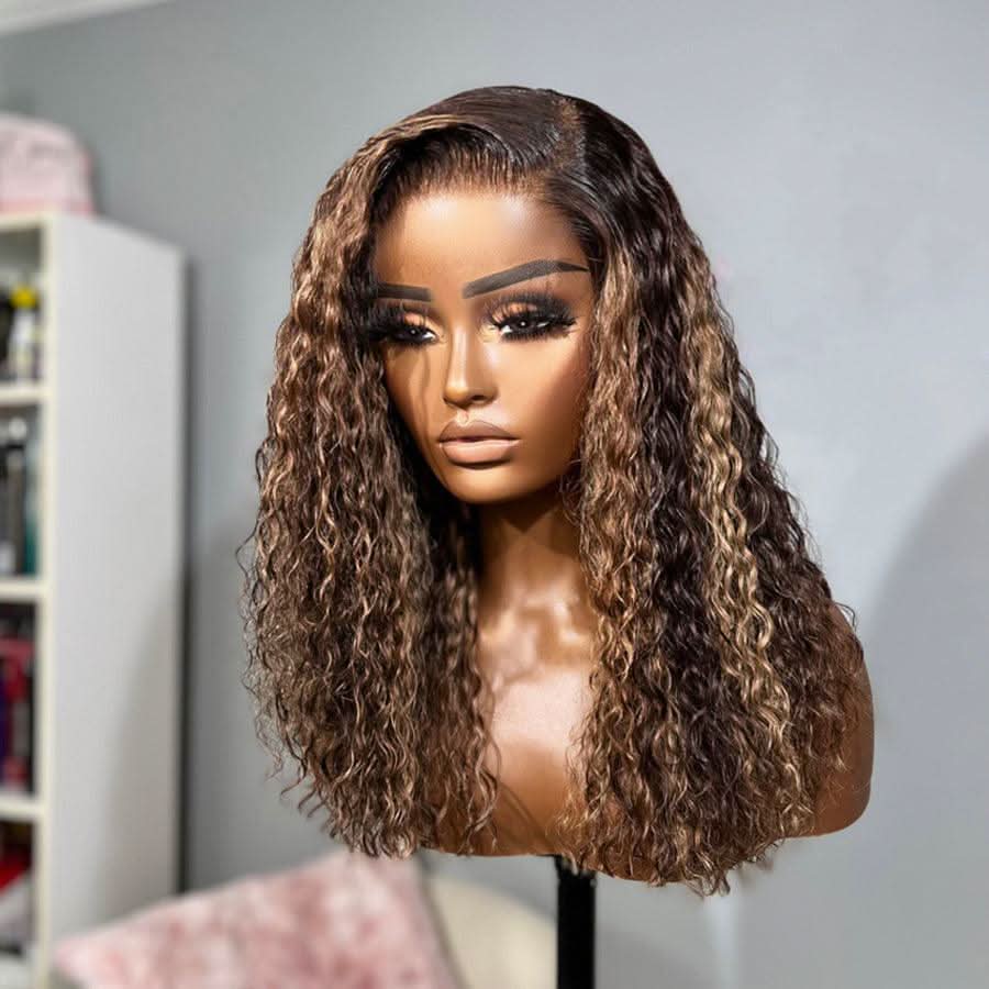 WOWANGEL Highlight Curly 5X5 HD Lace Closure Wig Wear to Go Glueless Wig - Image 3