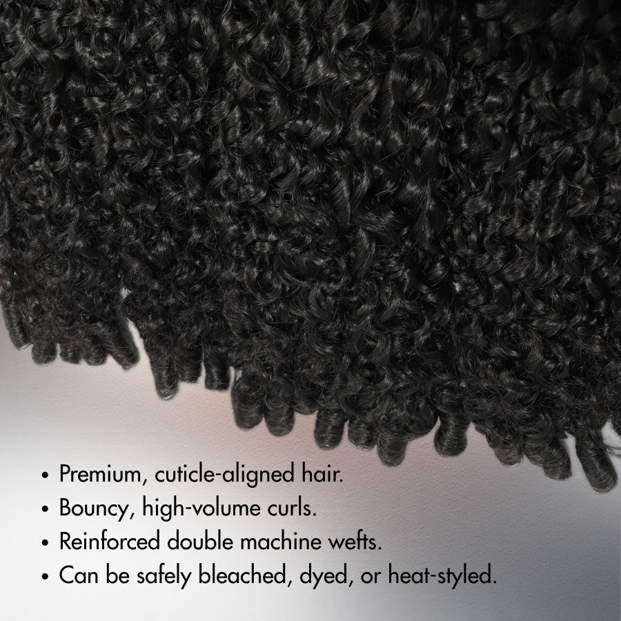 WOWANGEL Jerry Curl Hair Bundles Deal 100% Human Hair Weaves - Image 3