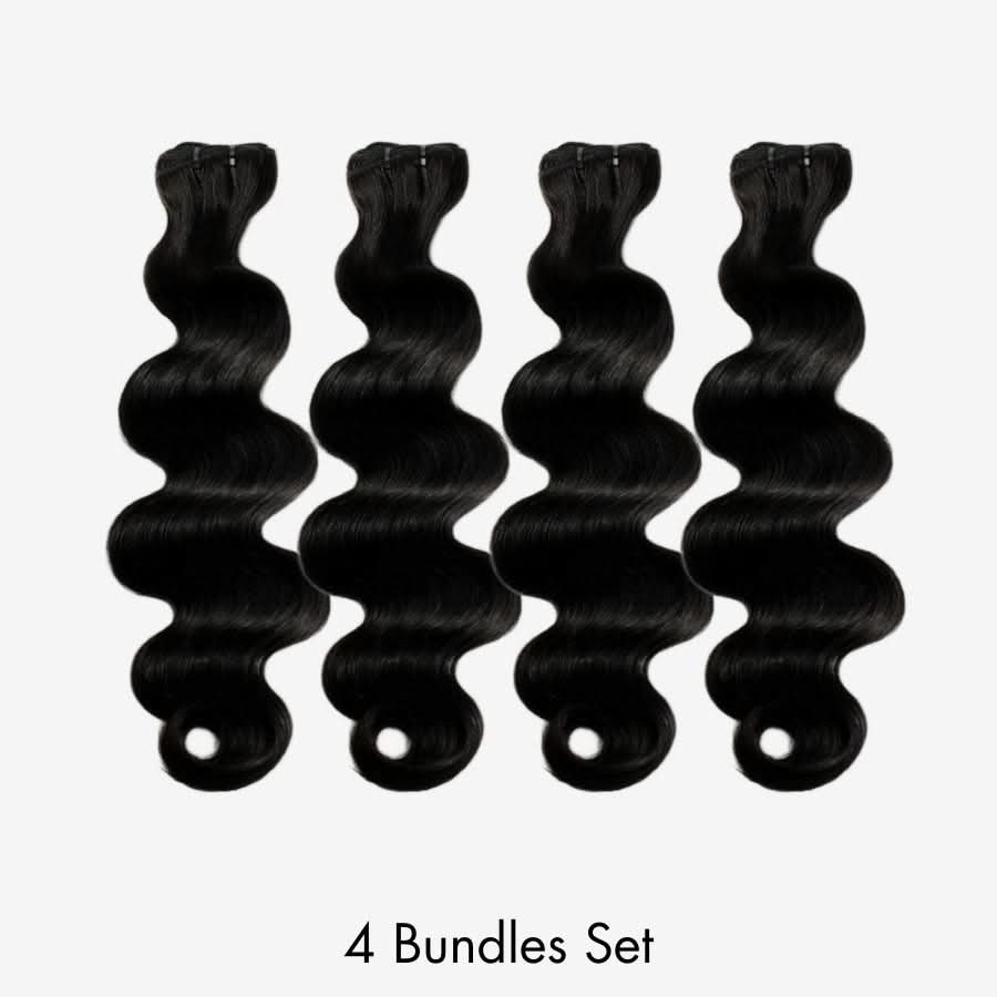 WOWANGEL Jet Black Hair Bundles Deal Body Wave 100% Human Hair Weaves - Image 10