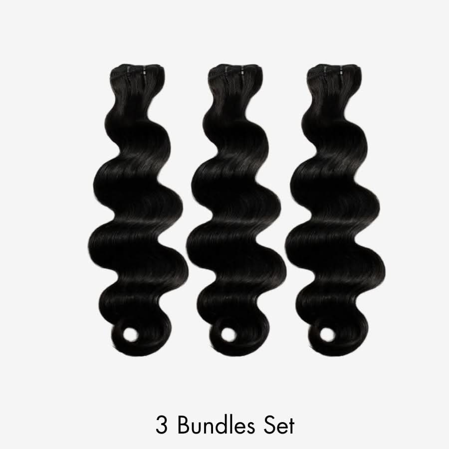 WOWANGEL Jet Black Hair Bundles Deal Body Wave 100% Human Hair Weaves - Image 8