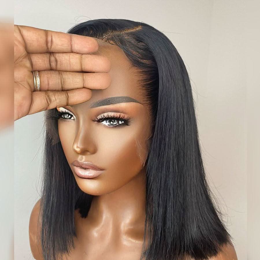 WOWANGEL Short Bob Wig 13x6 Straight Skinlike Real HD Lace Front Wig - Image 3