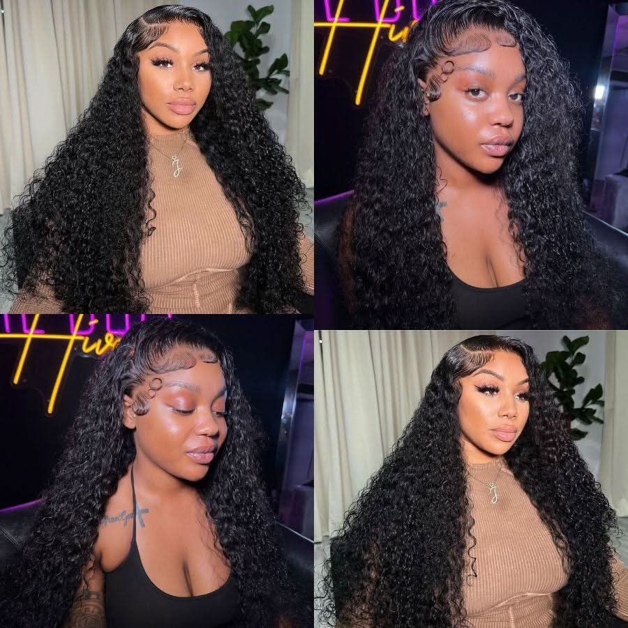 WOWANGEL Skinlike Real HD Lace 13X6 Full Frontal Wig Curly Pre Plucked - Image 3