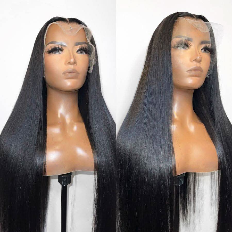 WOWANGEL Straight 13X6 HD Lace Full Frontal Wigs Premium Raw Hair - Image 3