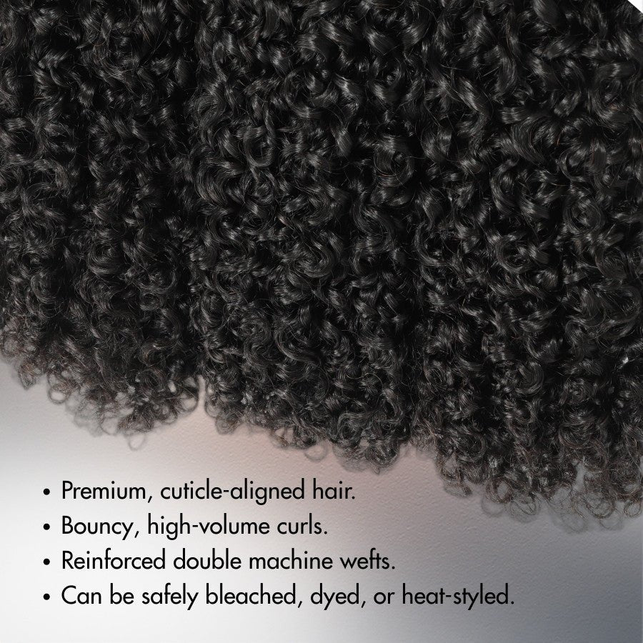 WOWANGEL Tight Curly Hair Bundles Deal 100% Human Hair Weaves - Image 3