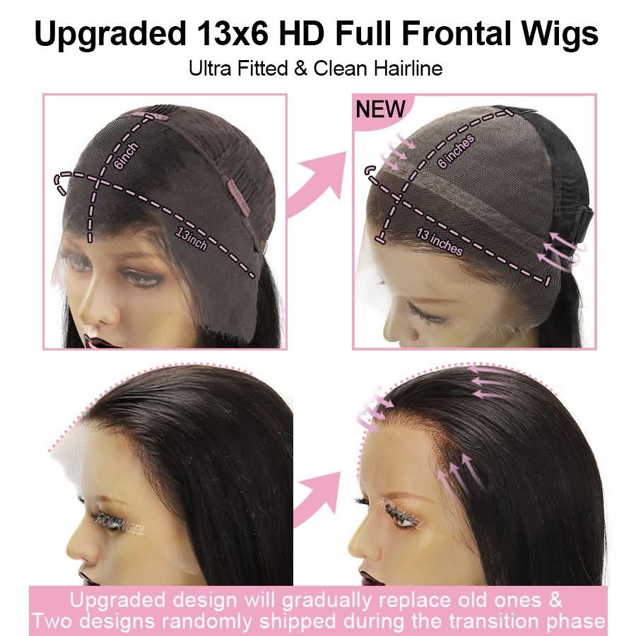 WOWANGEL Blonde Highlight 13X6 HD Lace Full Frontal Wig Premium Raw Hair - Image 5